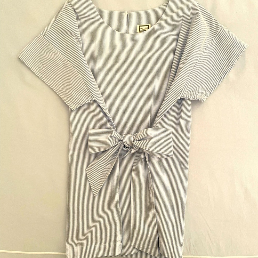 Seersucker bow top